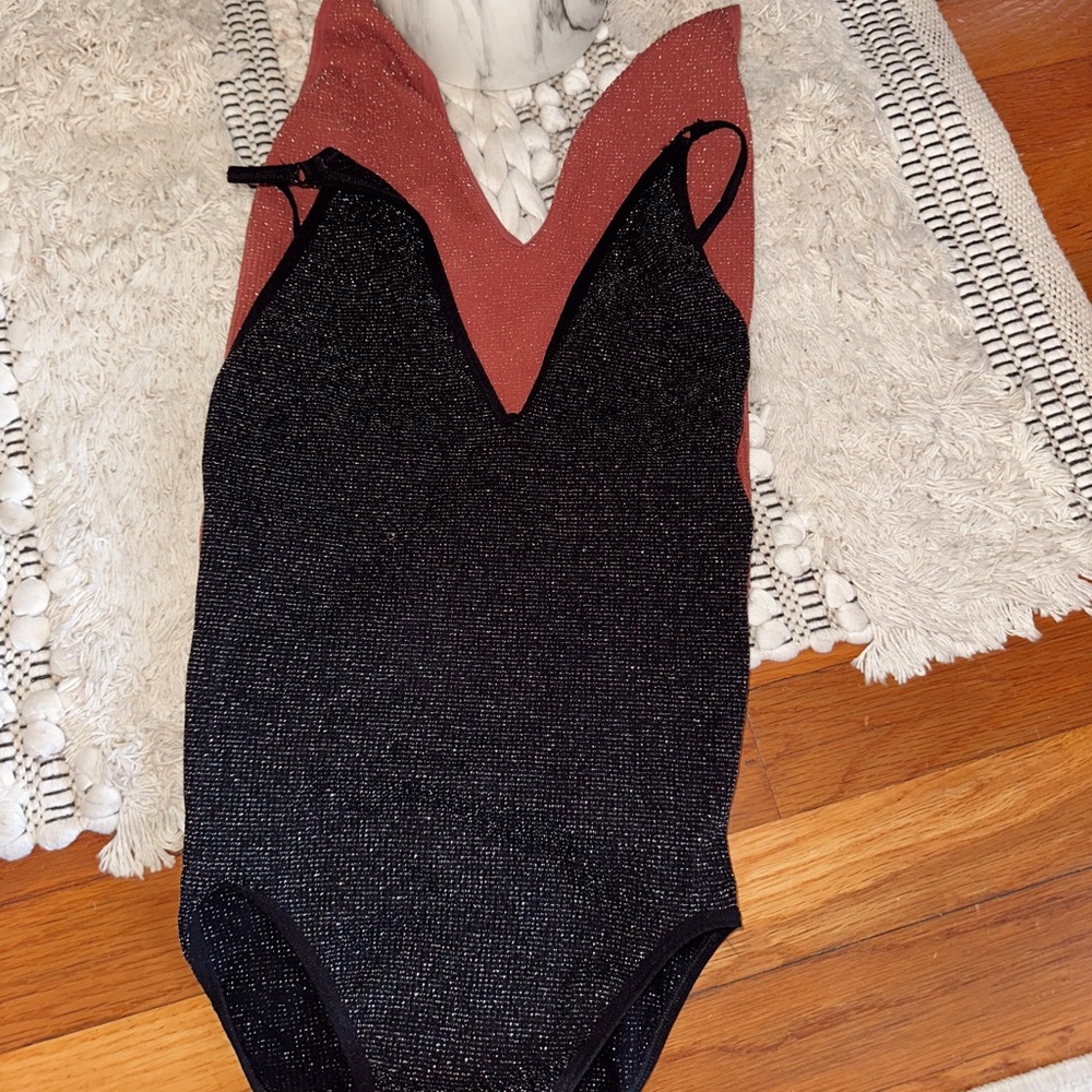 2 Urban Outfitters sparkly bodysuits bundle (set of 2)